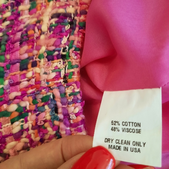 Boston Proper Pink Tweed Skirt - Picture 4 of 10